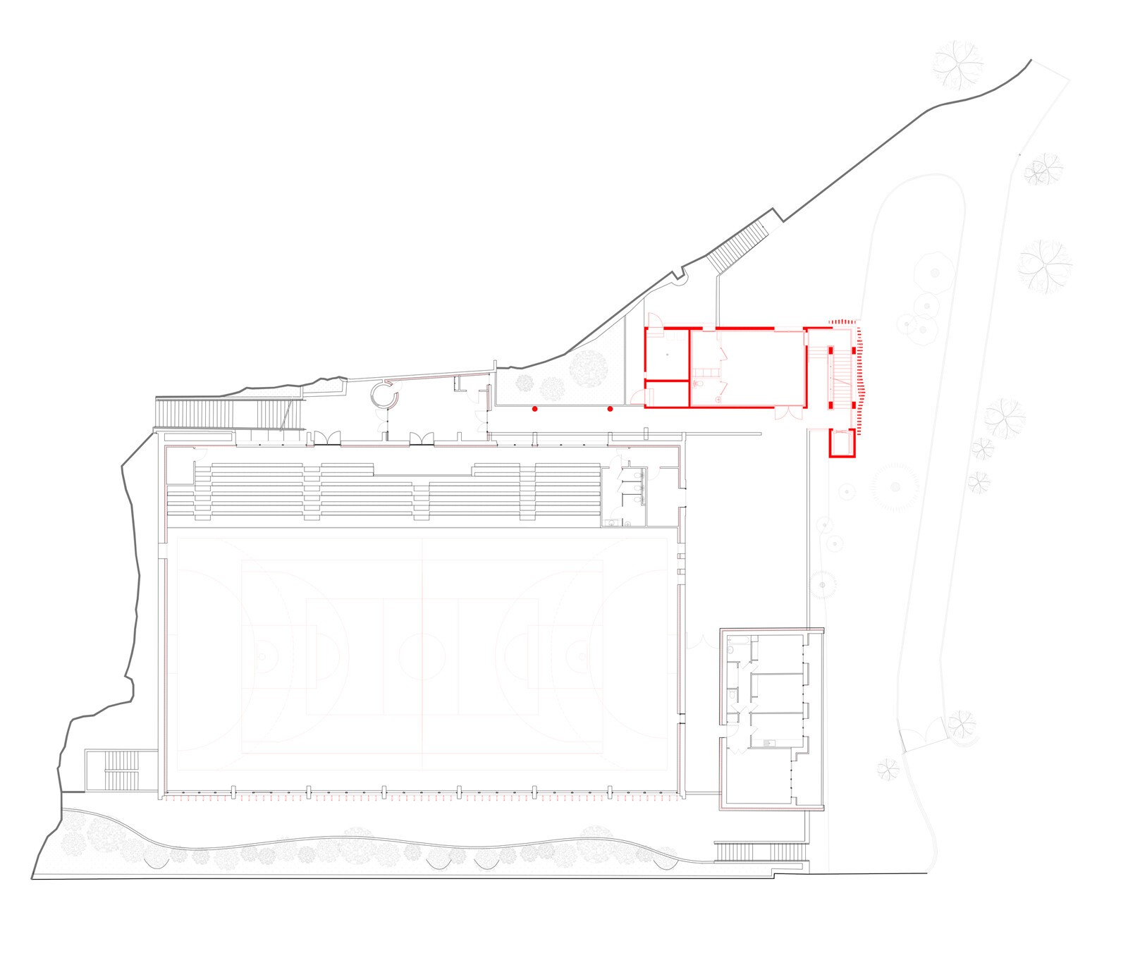 GYMNASE LES GLACIS - PLAN